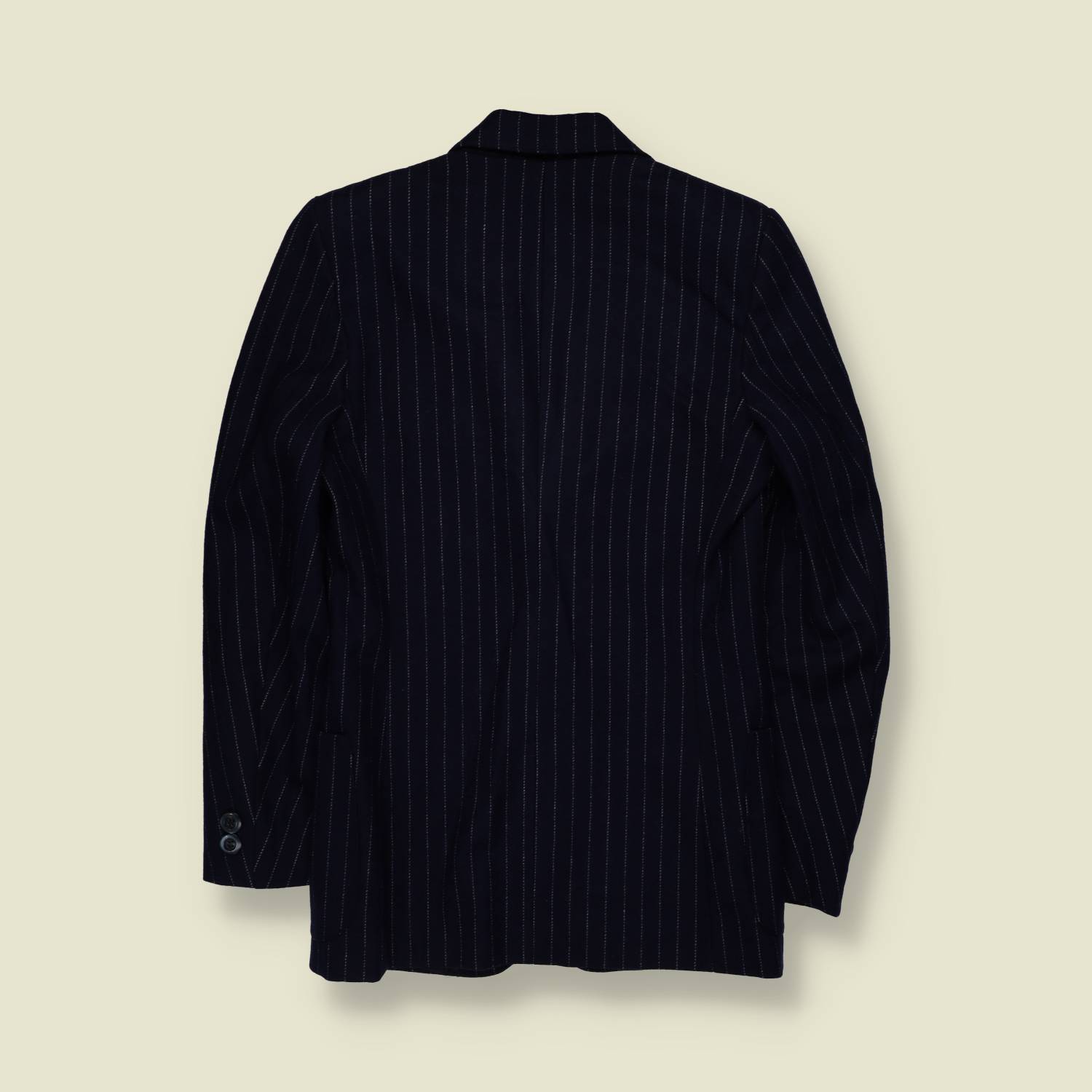 1970s | Marzotto | Pinstripe Blazer | Navy - XXXS