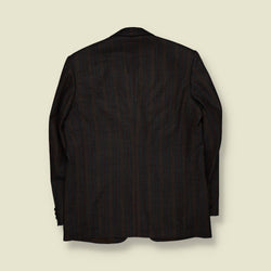 1960s | Striped Tailored Blazer | Brown Multi - M