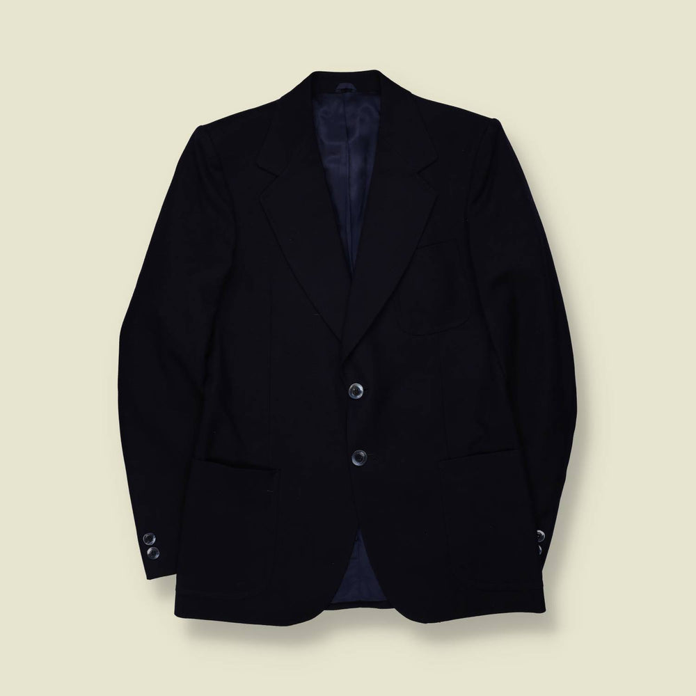 1970s | Tailored Blazer | Deep Blue - XS