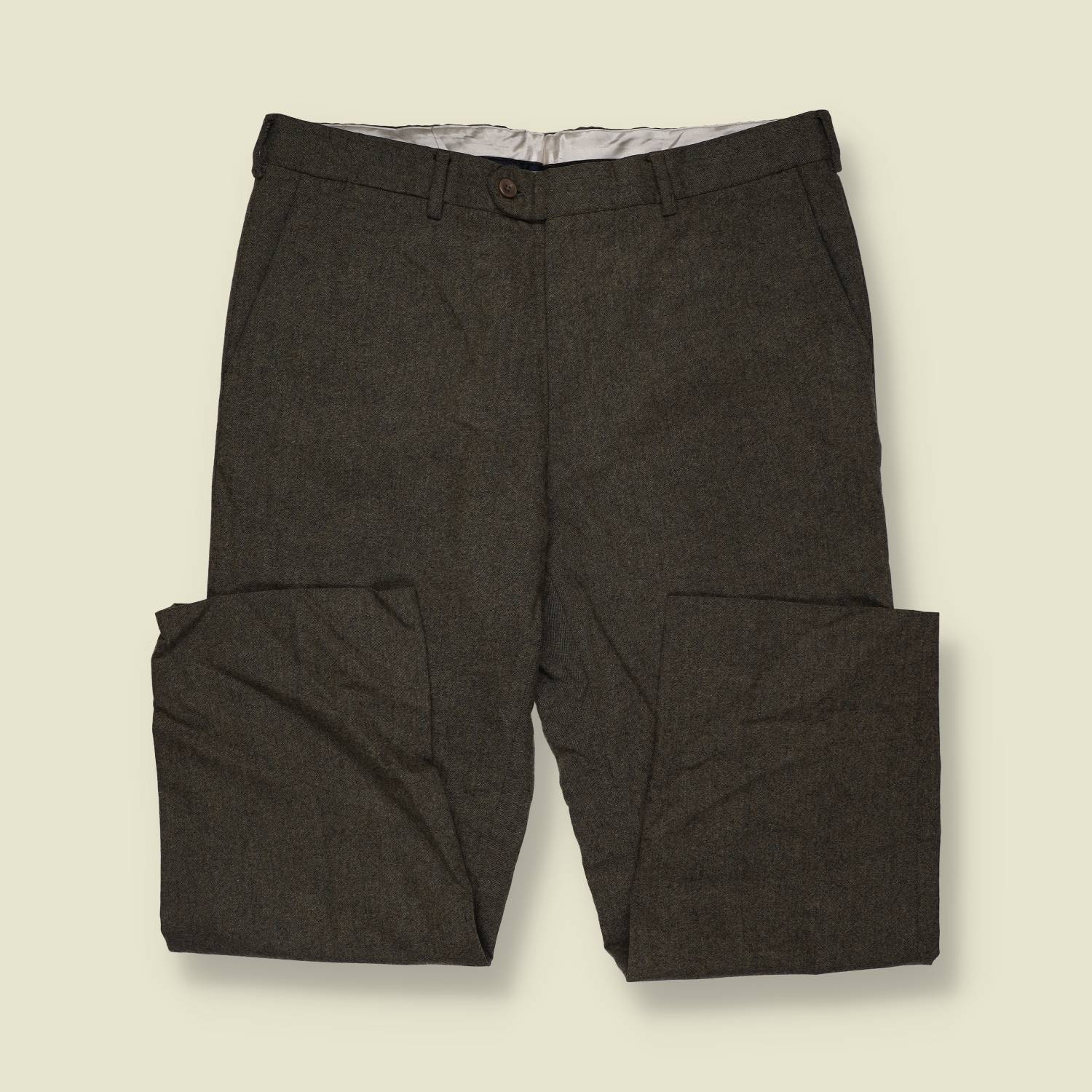 1980s | Coplay | Tailored Trousers | Brown - w36