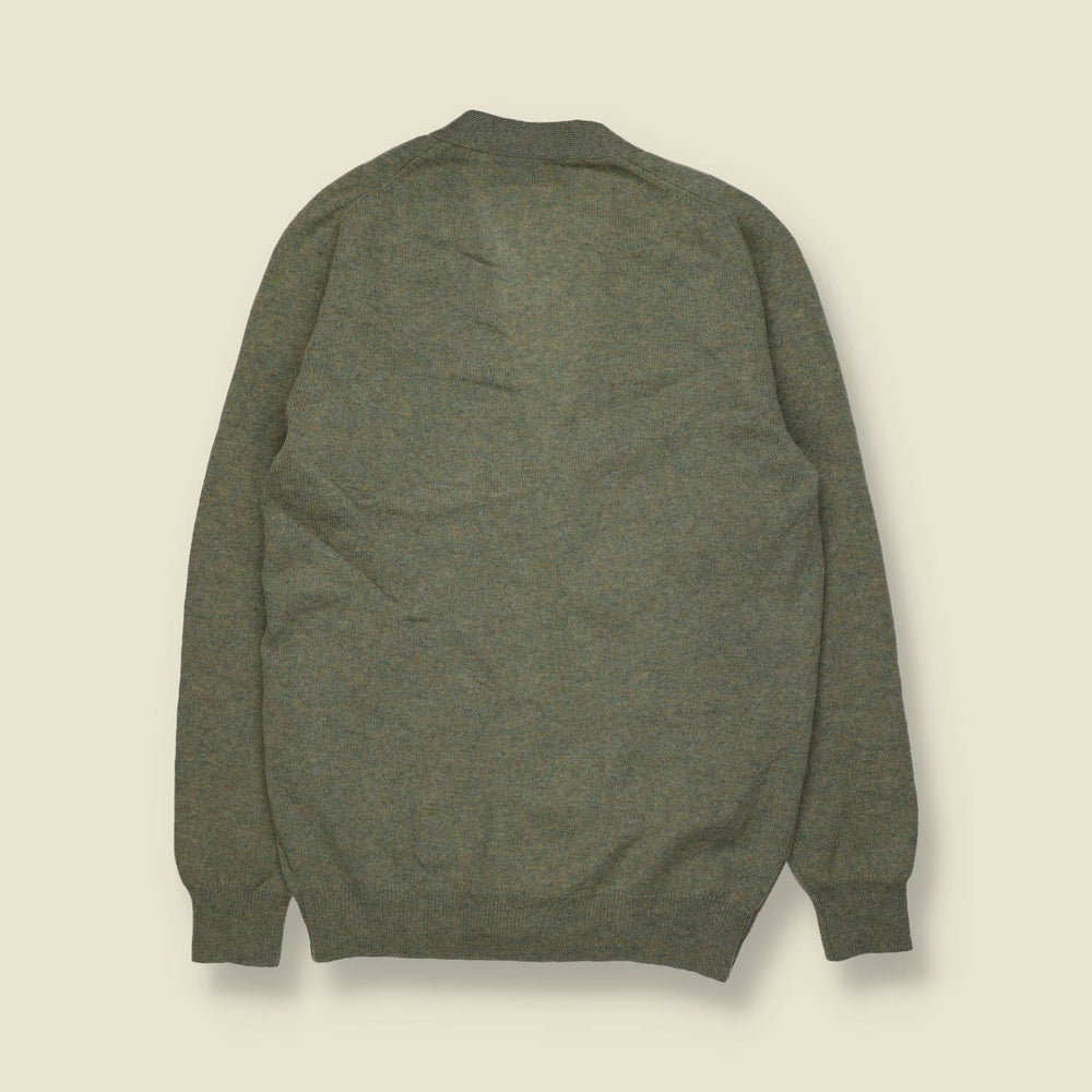 1970s | Pringle Made In Scotland Cardigan | Sage Green - XS
