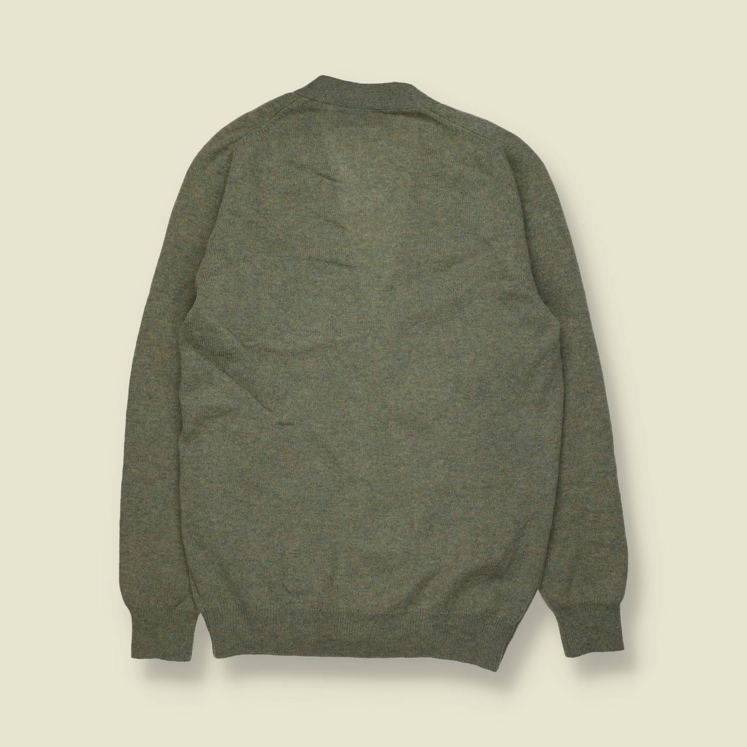 1970s | Pringle Made In Scotland Cardigan | Sage Green - XS