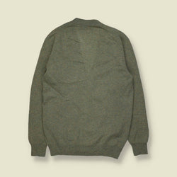 1970s | Pringle Made In Scotland Cardigan | Sage Green - XS