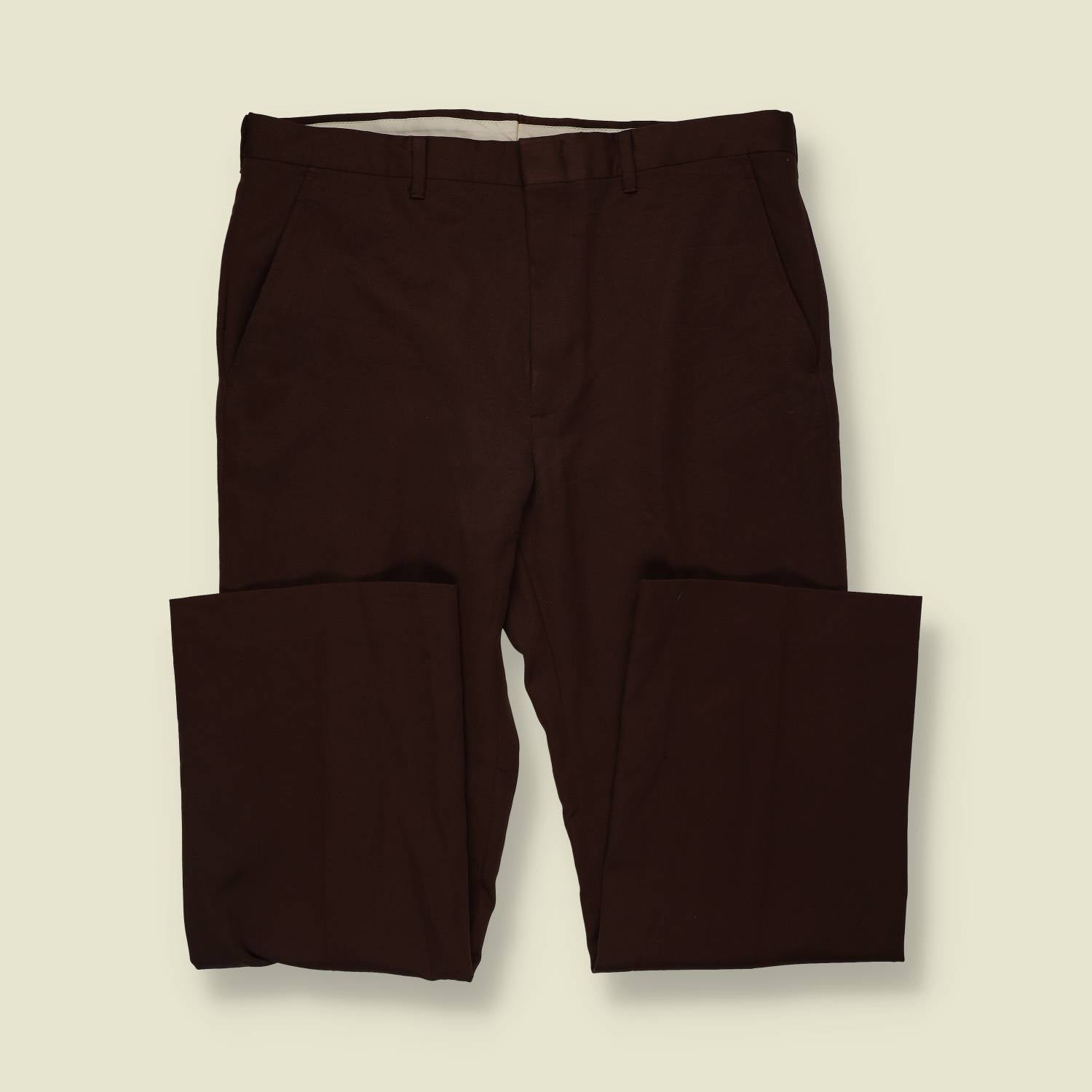 1970s | Tailored Trousers | Brown - w36