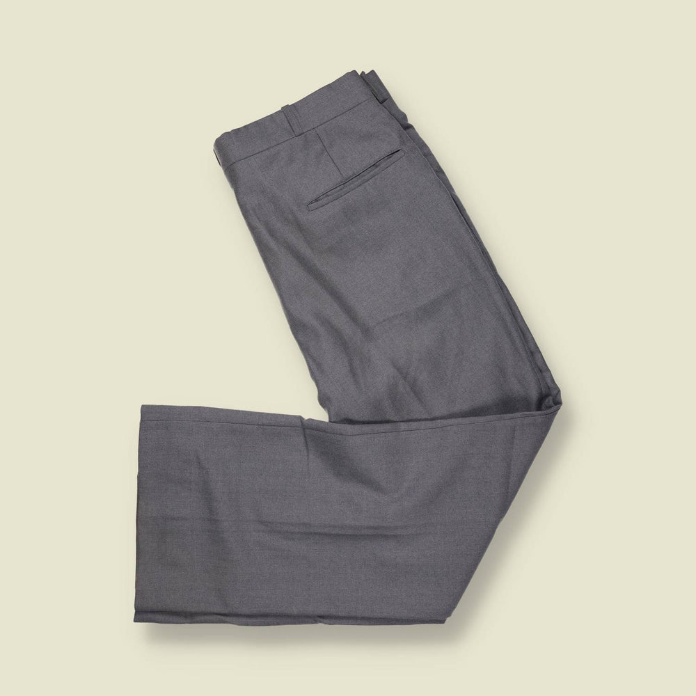 1970s | Nash Point | Polyester Trousers | Grey - w36