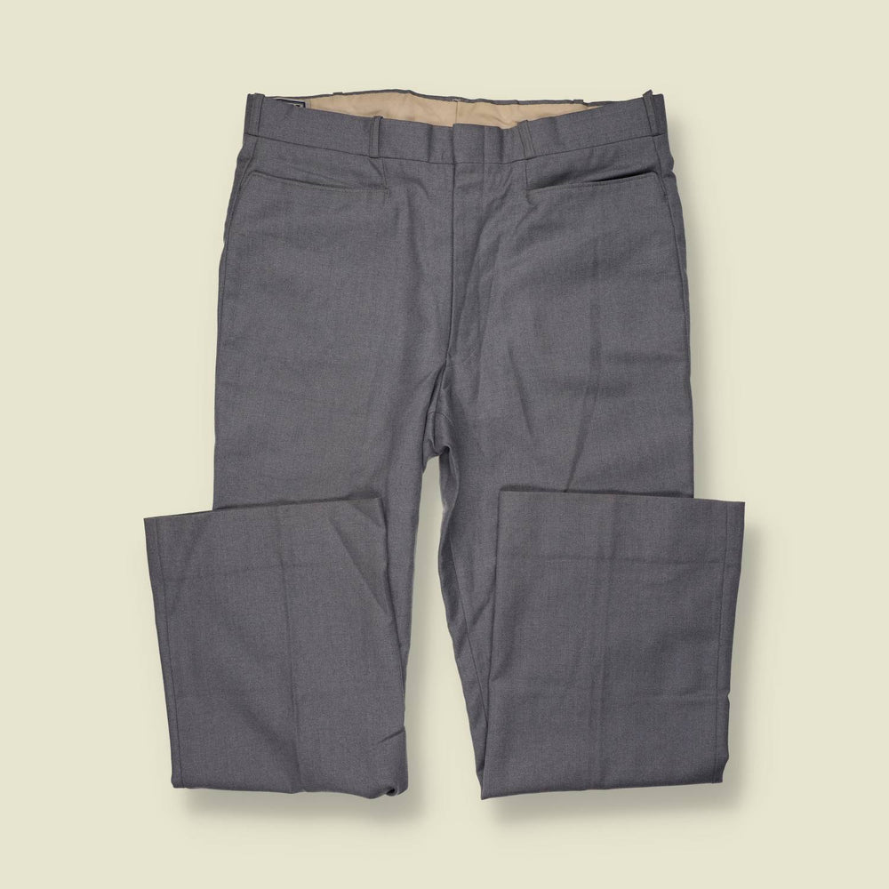 1970s | Nash Point | Polyester Trousers | Grey - w36