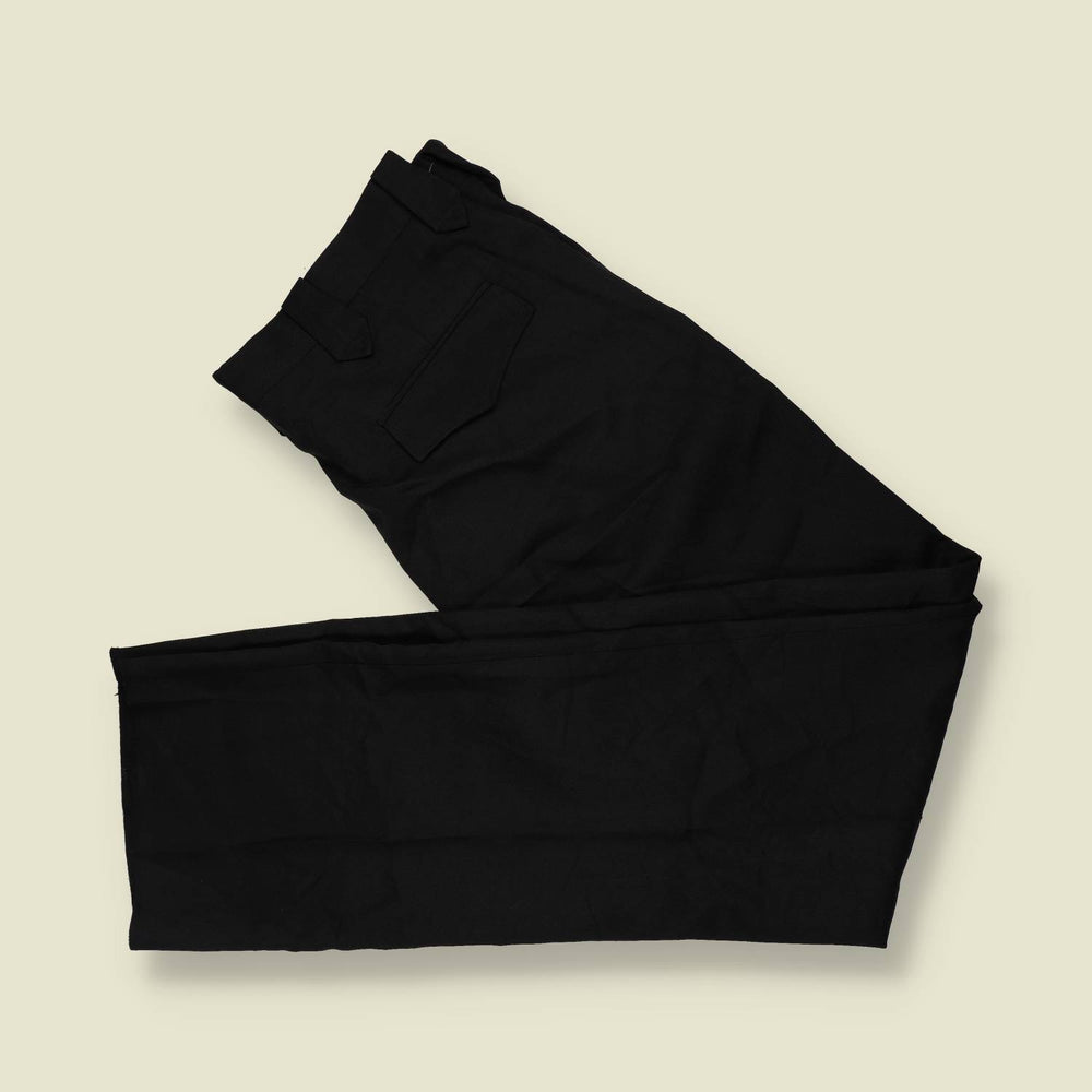 1970s | Deadstock | Black Trousers - w36