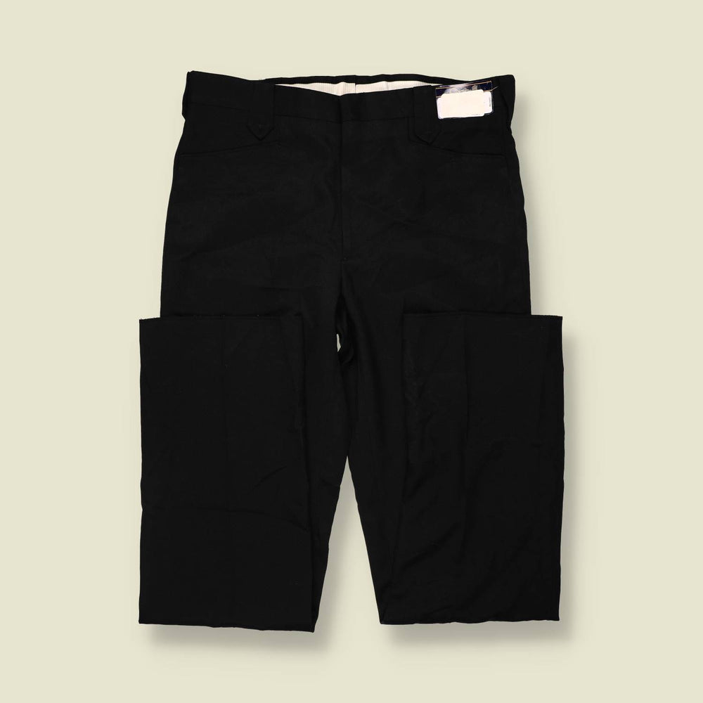 1970s | Deadstock | Black Trousers - w36