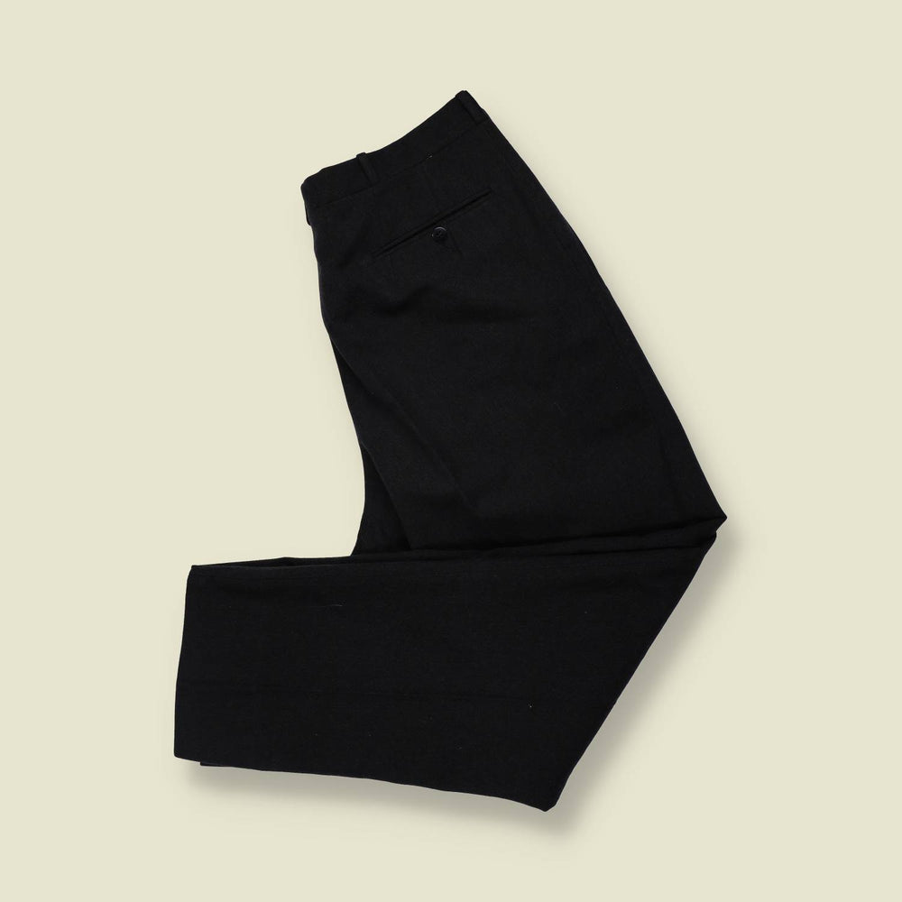 1950s | Suit Trousers | Black - w34