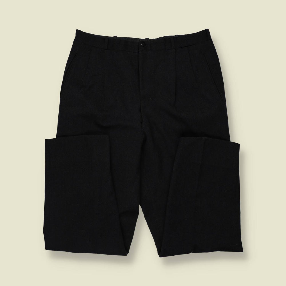 1950s | Suit Trousers | Black - w34