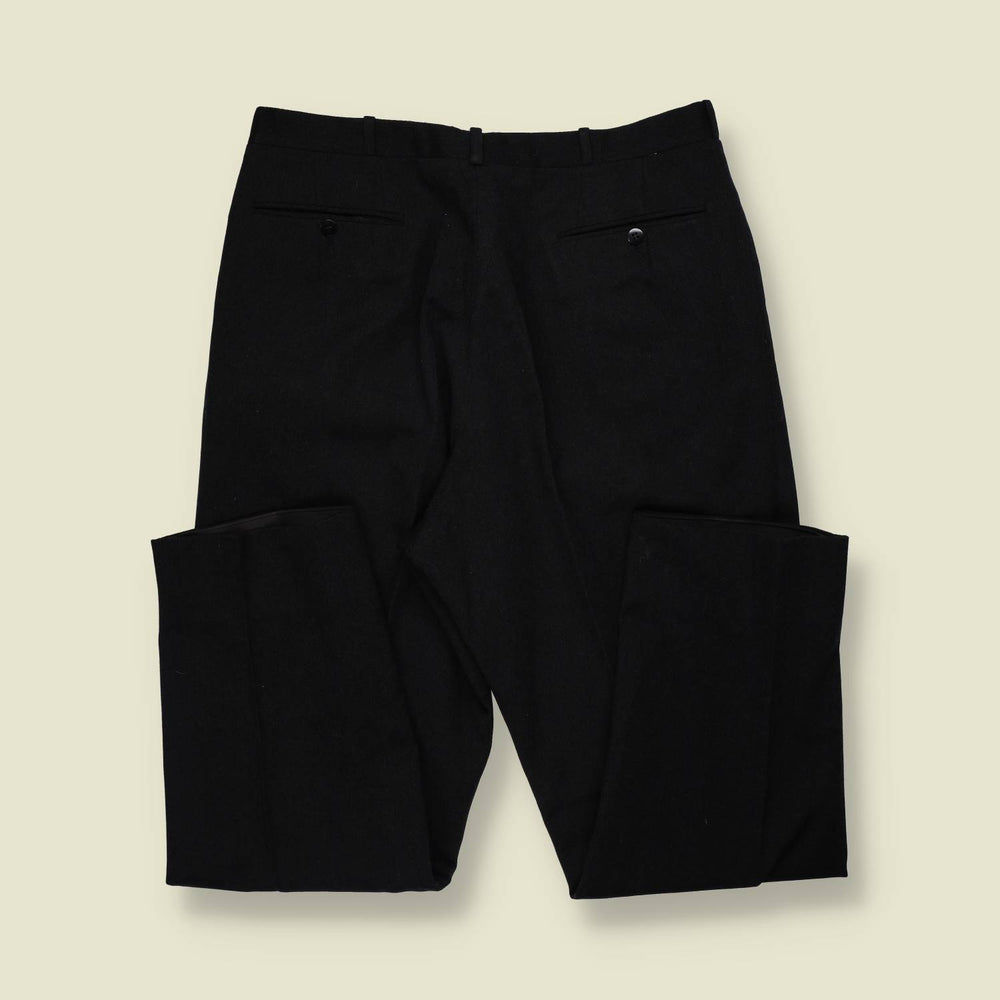 1950s | Suit Trousers | Black - w34