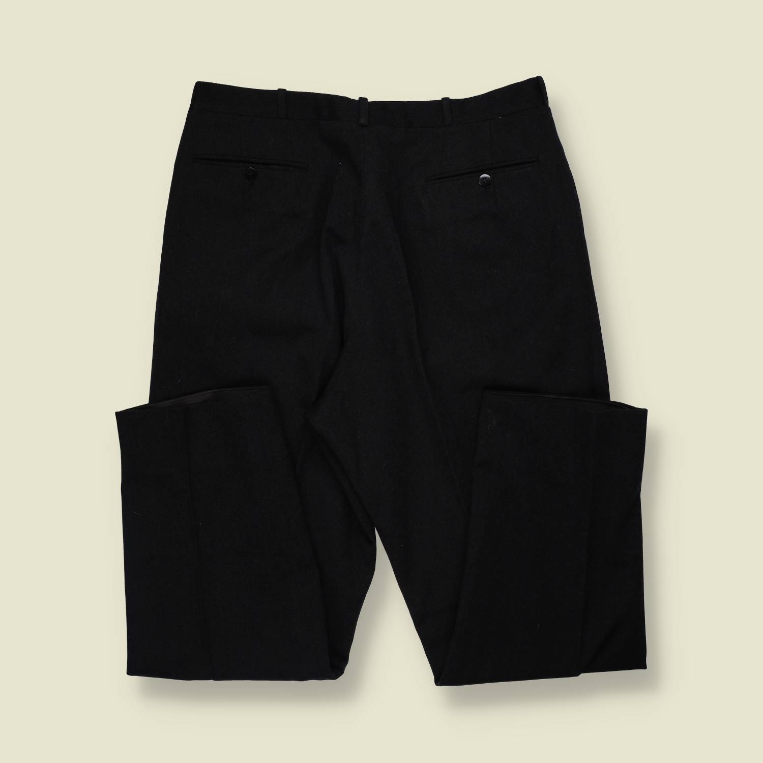 1950s | Suit Trousers | Black - w34
