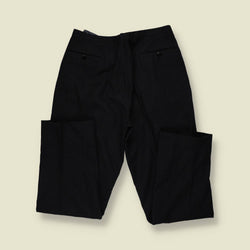 1970s | Wool Blend Trousers | Black - w32
