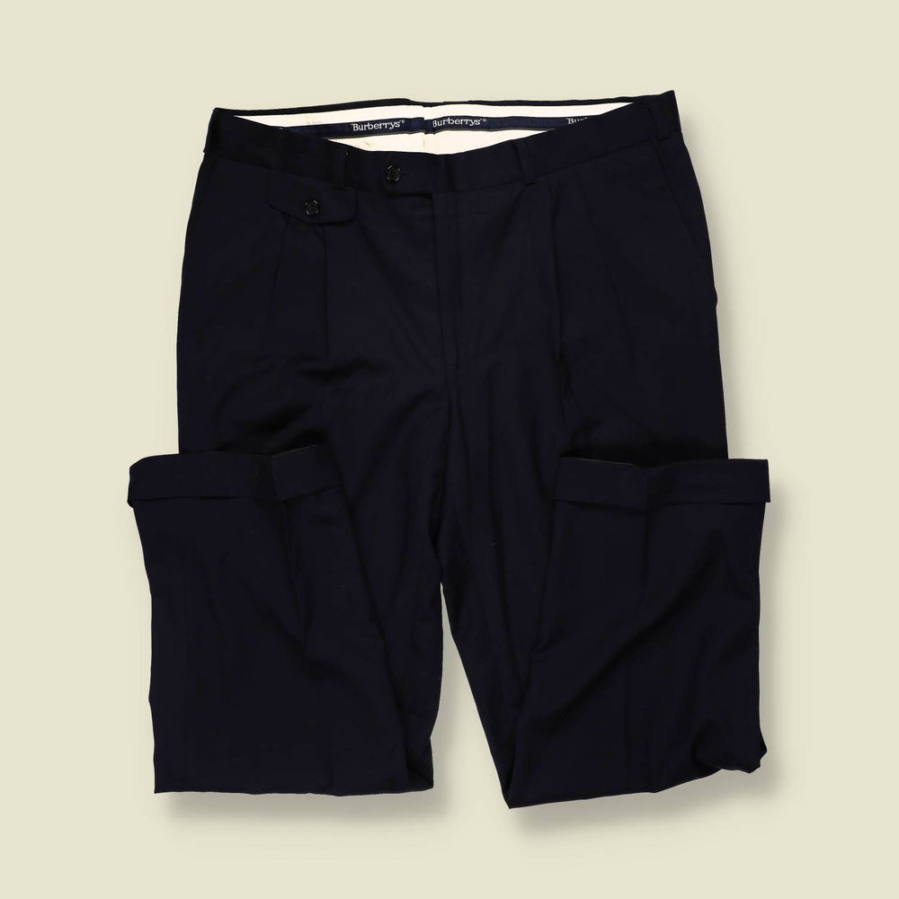 1990s | Burberry | Trousers | Navy - w40