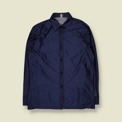 1970s | Shirt | Navy Micro Dot - L