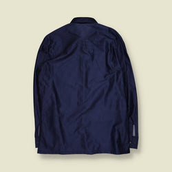 1970s | Shirt | Navy Micro Dot - L