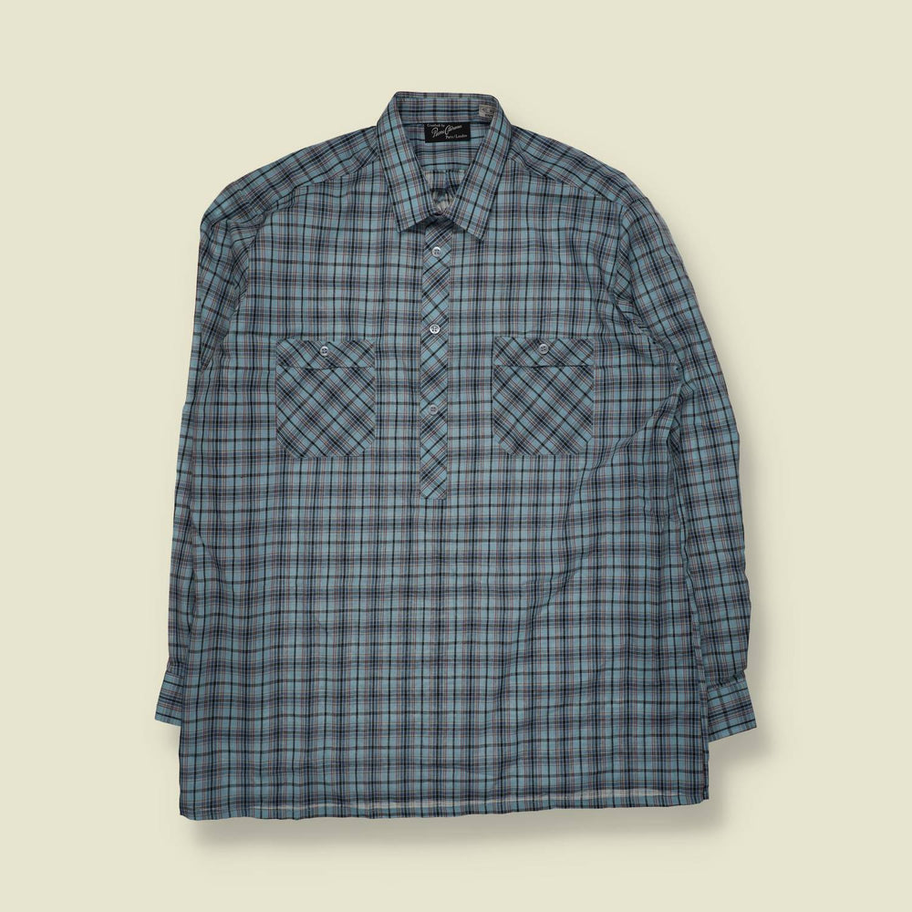1970s | Shirt | Blue Check - L