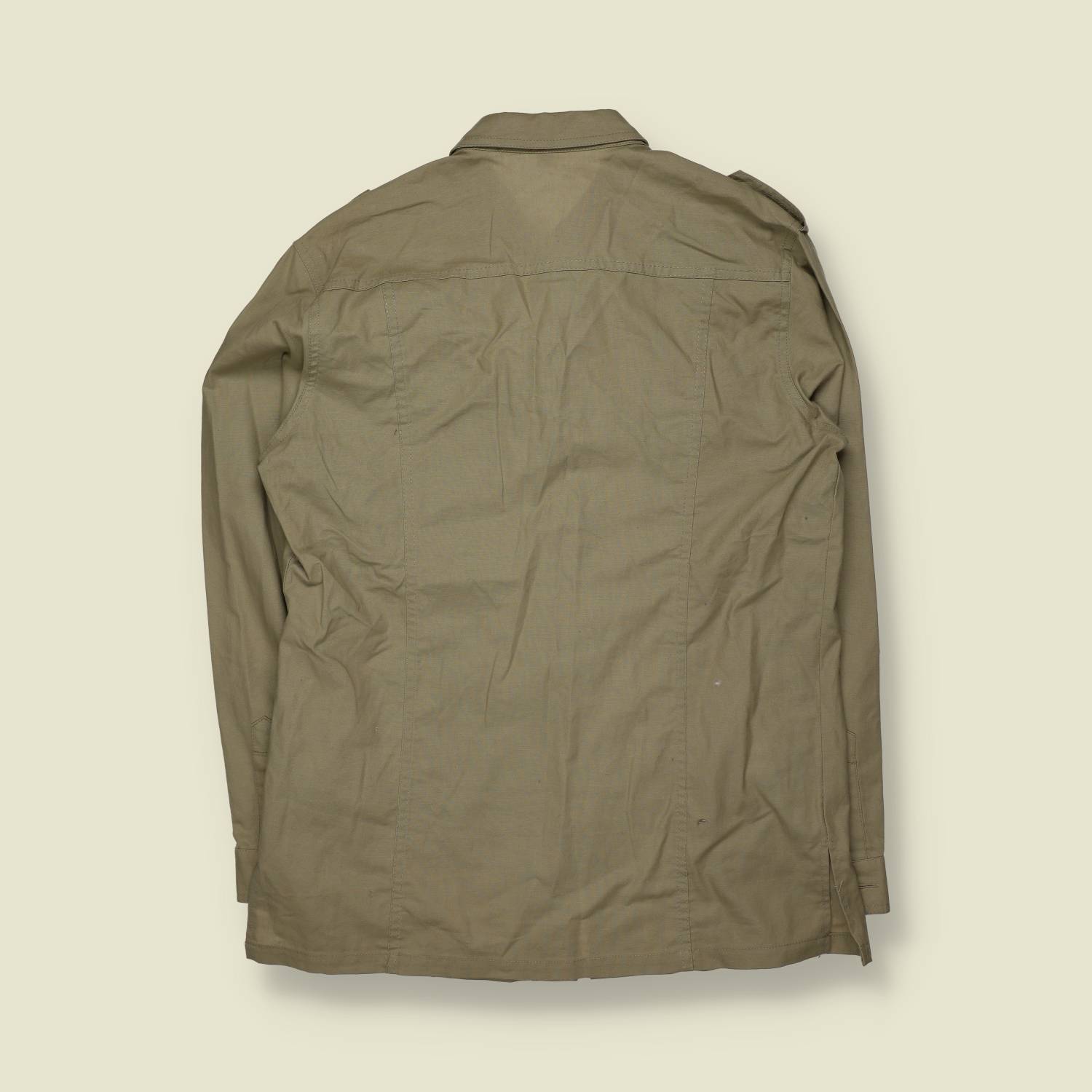 1960s–1970s | Safari Shirt | Khaki - L