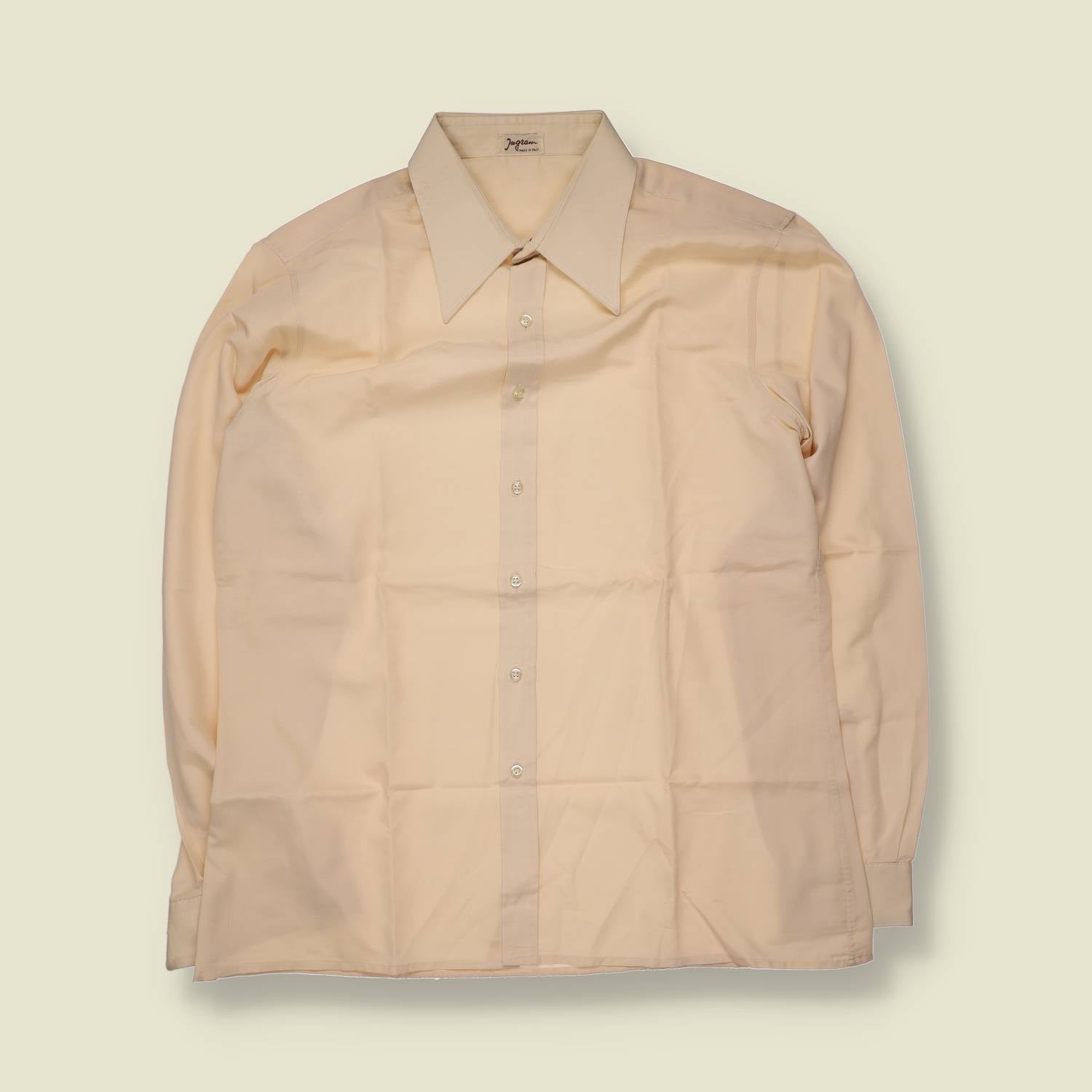 1970s | Made In Italy | Shirt | Peach - L