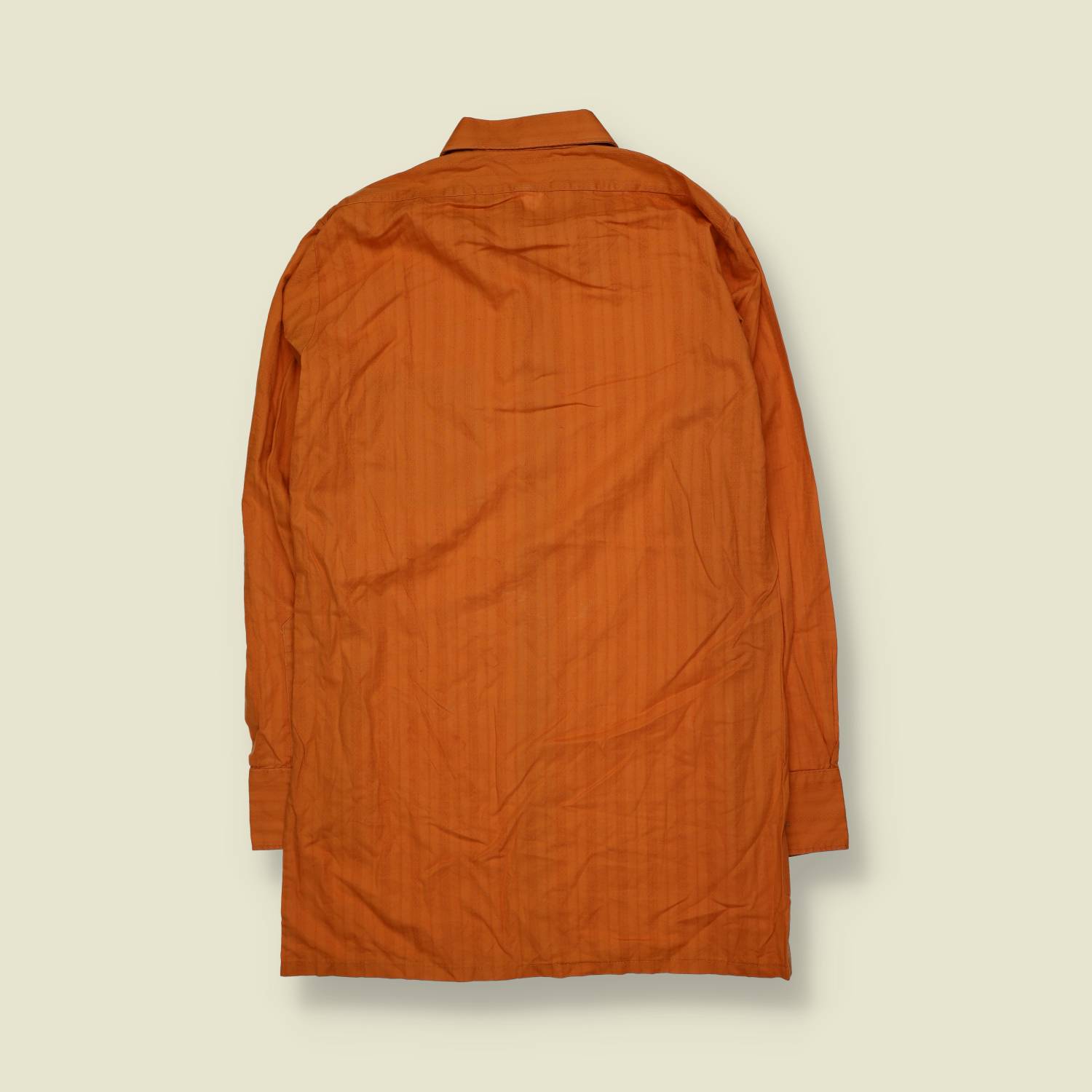 1960s–1970s | Shirt | Orange Tonal Stripe - S