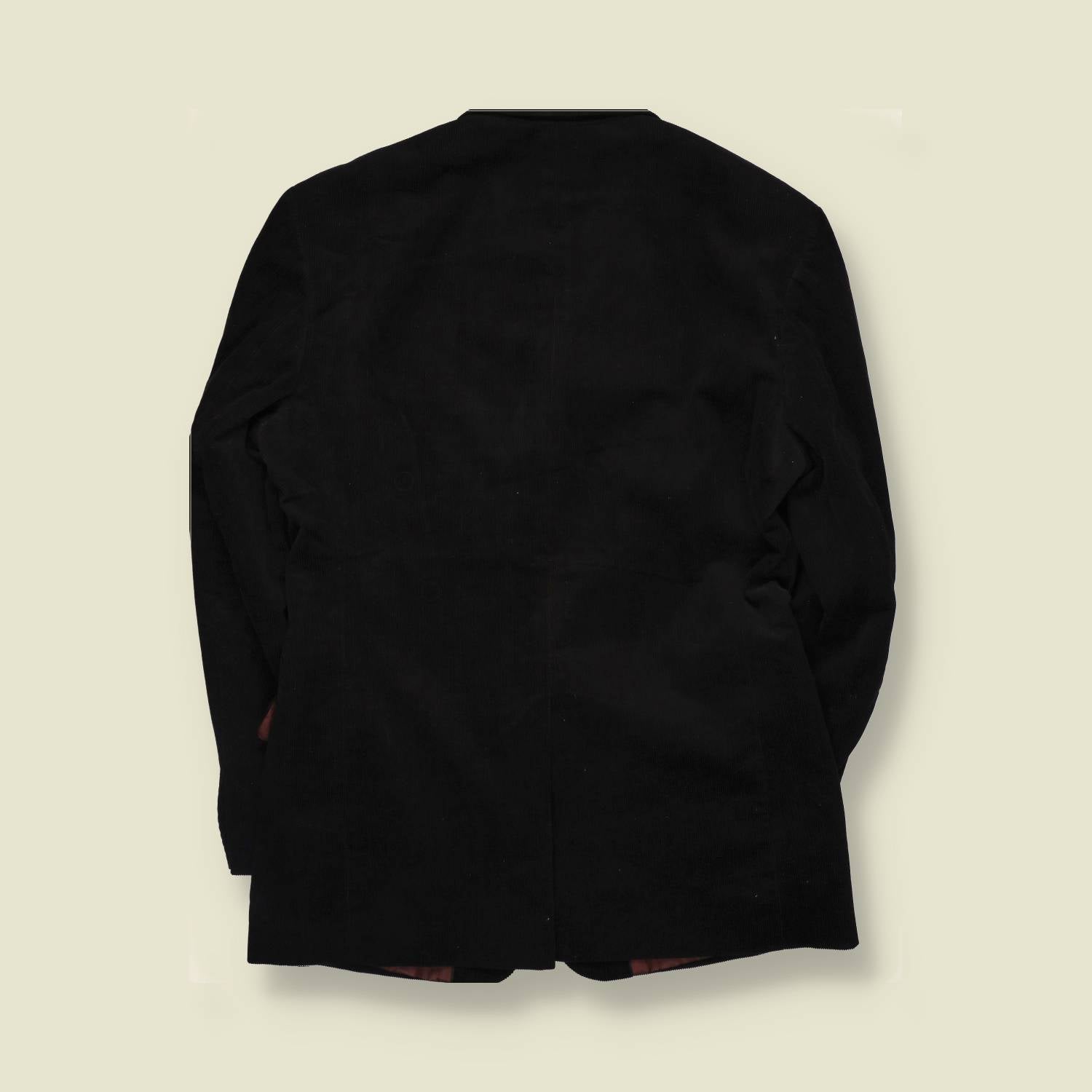 1990s | Angelo Litrico | Corduroy Blazer | Black - XL