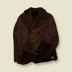 1970s | Malbe | Sheepskin Coat | Brown - L