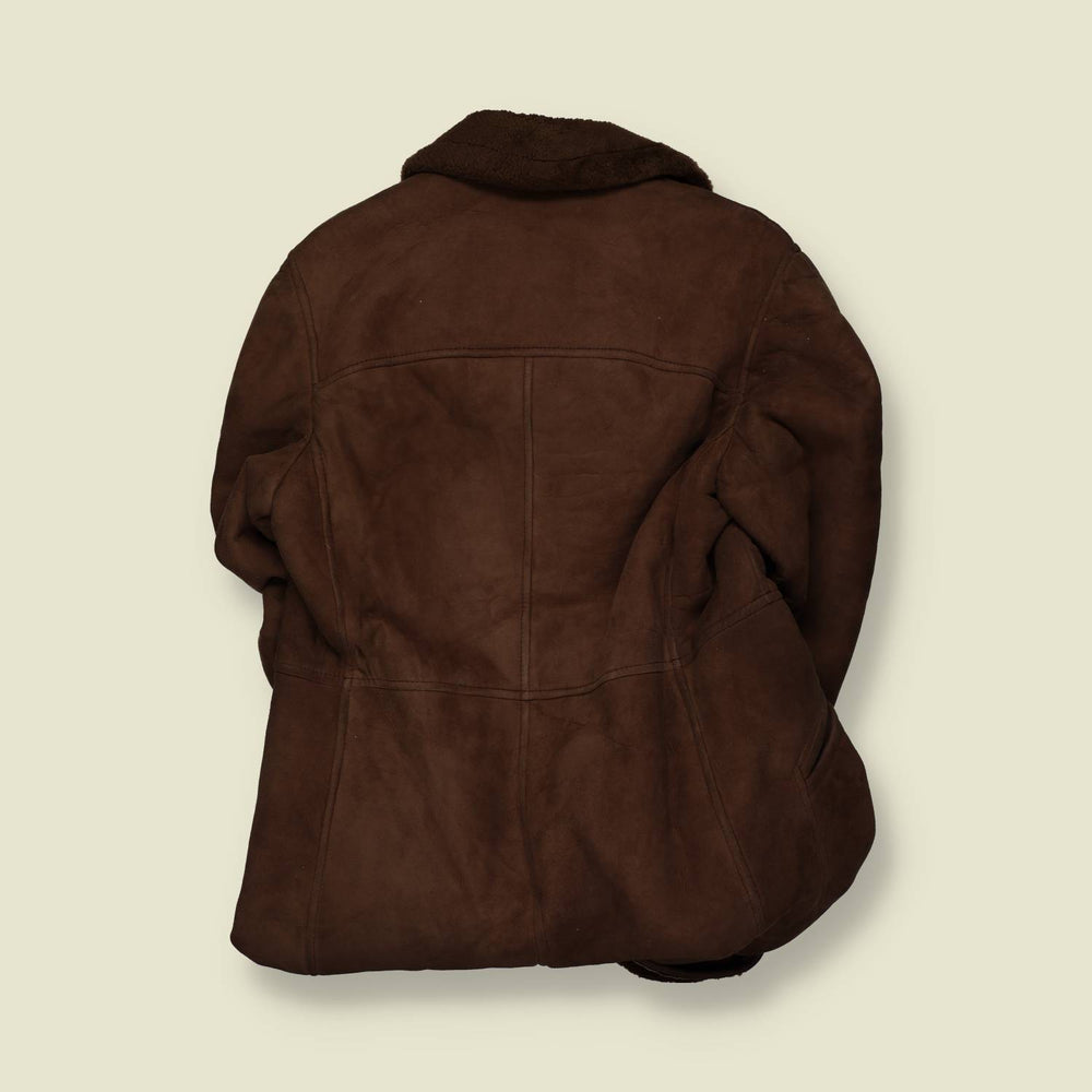 1970s | Malbe | Sheepskin Coat | Brown - L