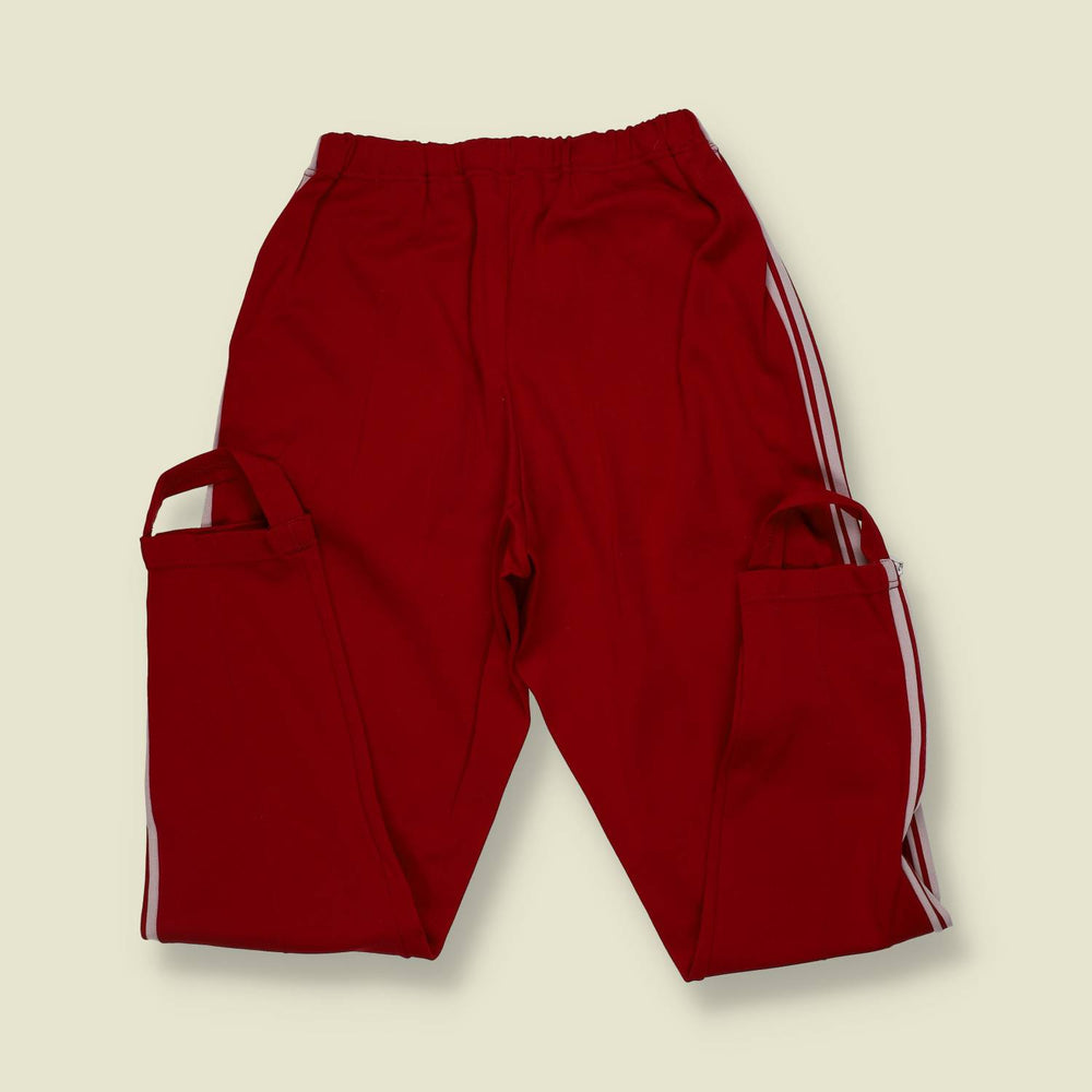 1970s | Adidas | Stirrup Track Trousers | Red - w28