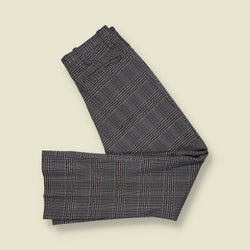 1970s | Check Trousers | Grey Multi - w30