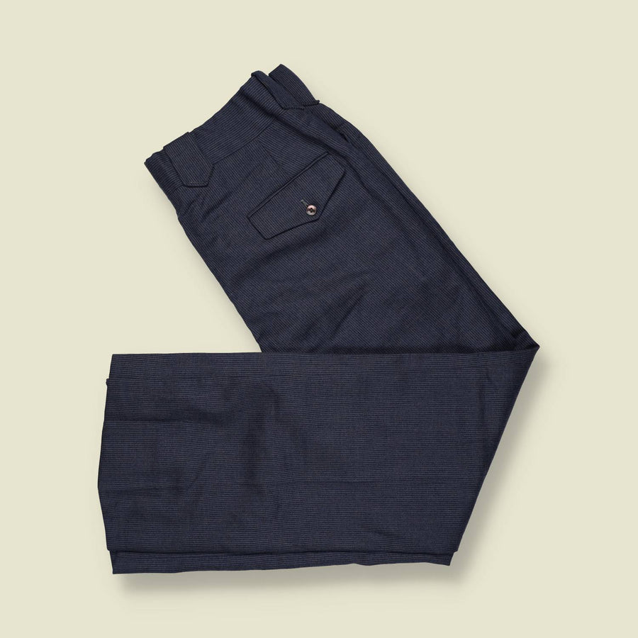 1970s | Western Trousers | Navy Pinstripe - w34