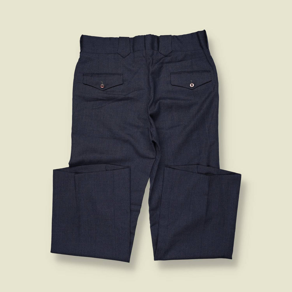 1970s | Western Trousers | Navy Pinstripe - w34