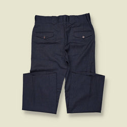 1970s | Western Trousers | Navy Pinstripe - w34
