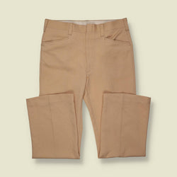 1970s | Haggar | Flared Trousers | Beige - w34