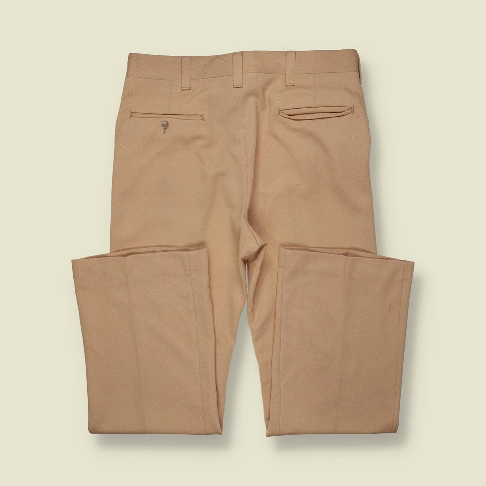 1970s | Haggar | Flared Trousers | Beige - w34