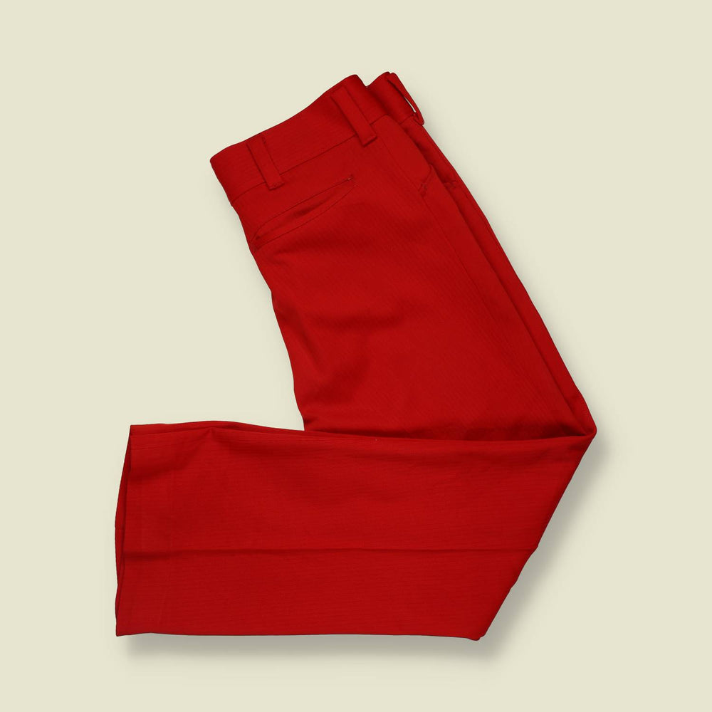 1970s | Tailored Trousers | Red - w38