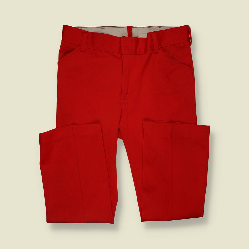 1970s | Tailored Trousers | Red - w38