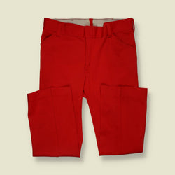 1970s | Tailored Trousers | Red - w38