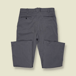 1970s | Check Flared Trousers | Grey - w34