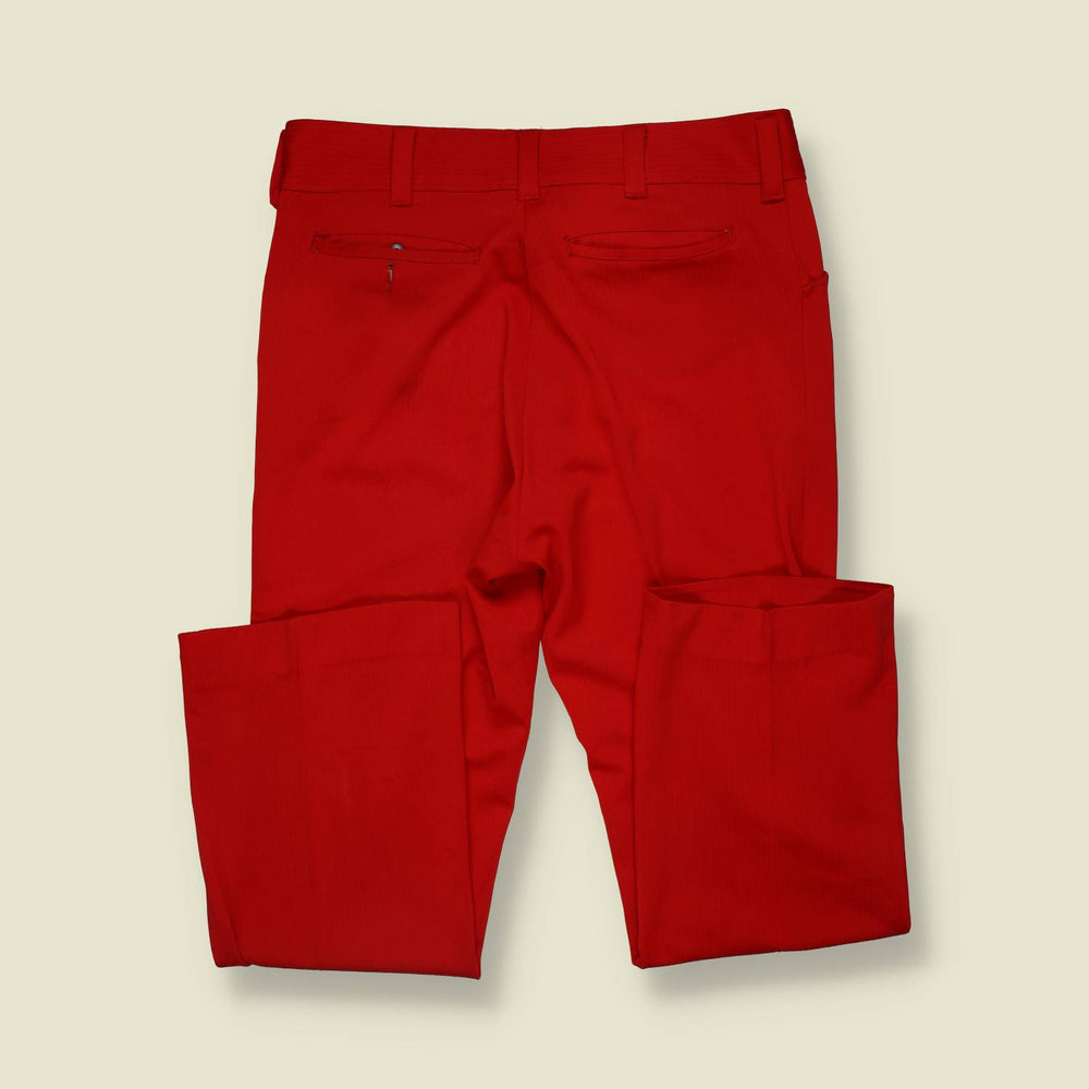 1970s | Tailored Trousers | Red - w38