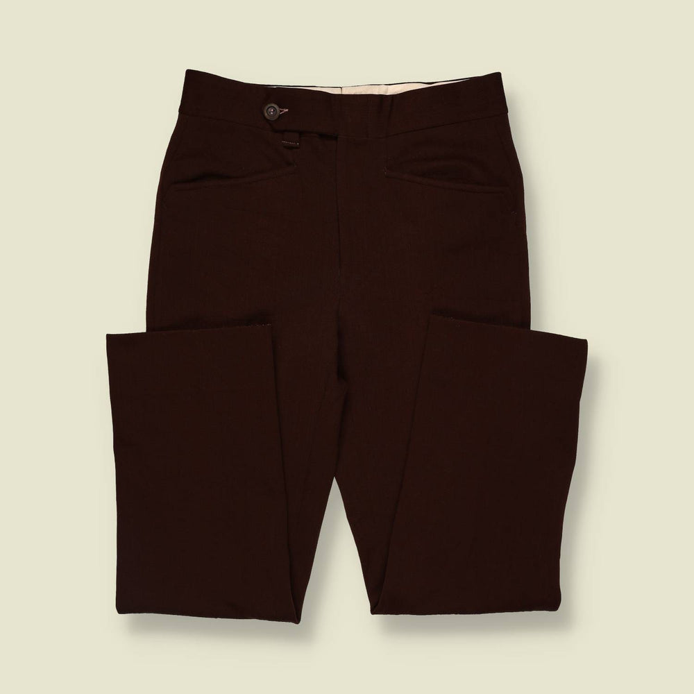 1970s | The Knack | Tailored Trousers | Brown - w30