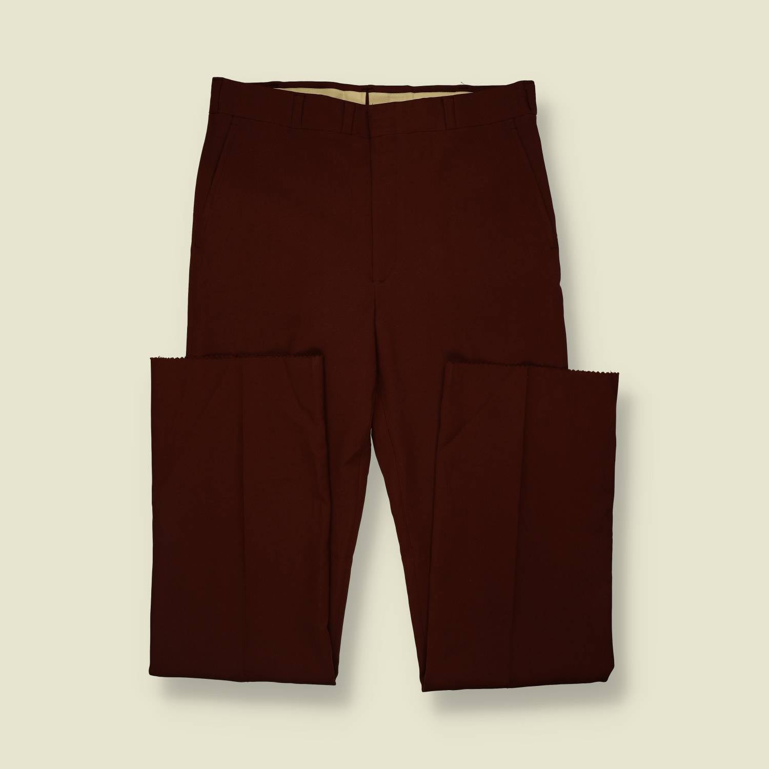 1970s | Hubbard Slacks | Tailored Trousers | Brown - w34