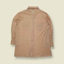 1970s | Long Sleeve Utility Shirt | Peach - L
