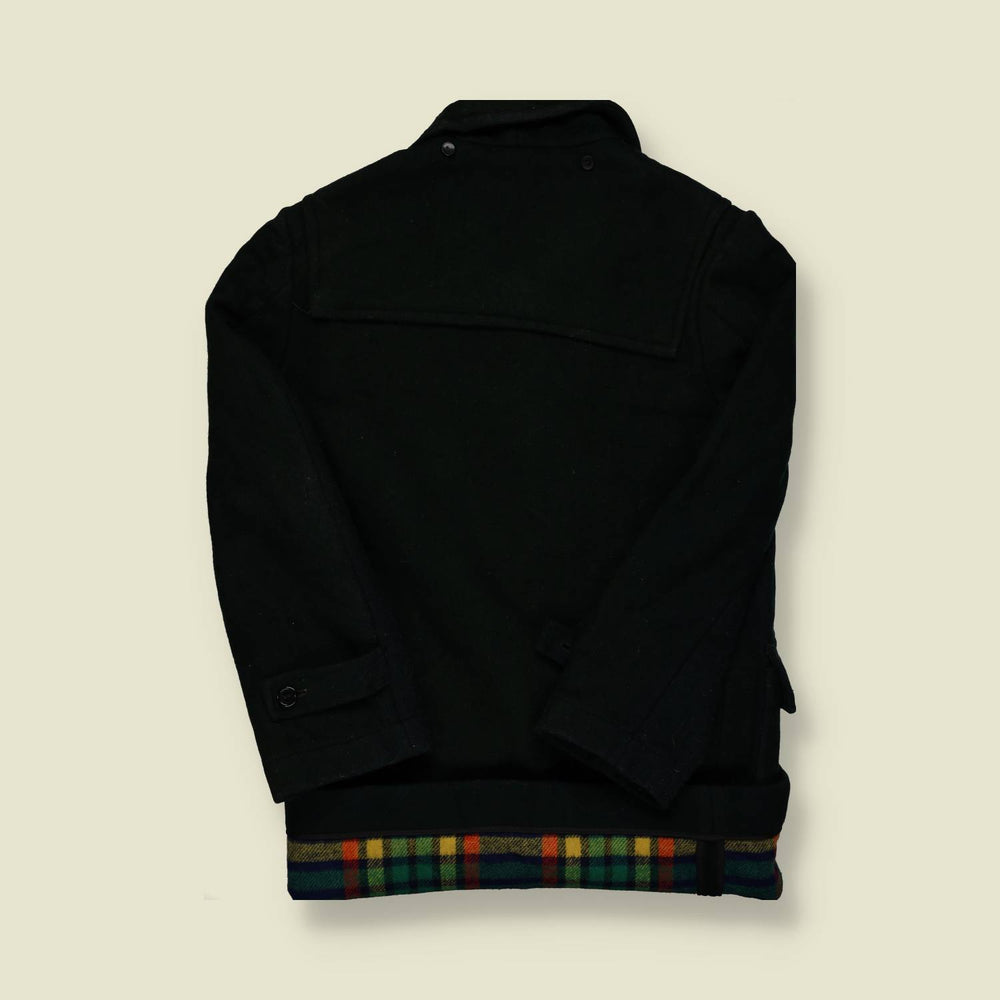 1970s | British Outerwear | Green Wool Duffle Coat - M