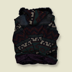 1980s | Table Mountain | Southwestern Blanket Parka - M