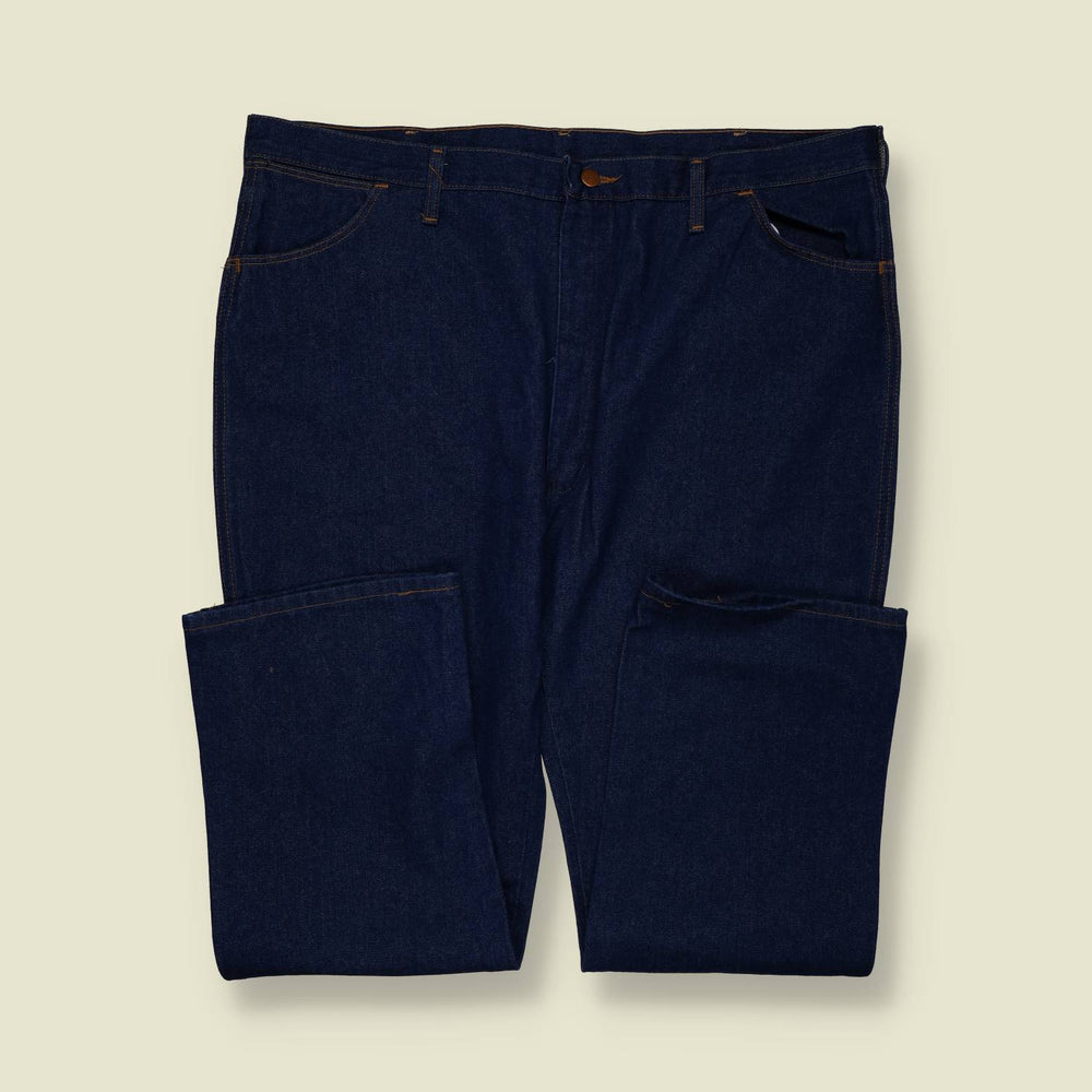Late 1970s–1980s | Made in USA | Wrangler | Dark Indigo Denim Jeans - w44