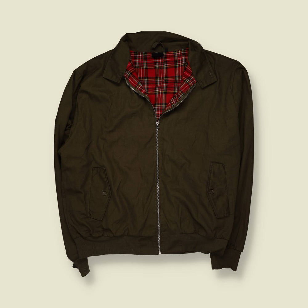 1990s | Olive Harrington Jacket - 4XL
