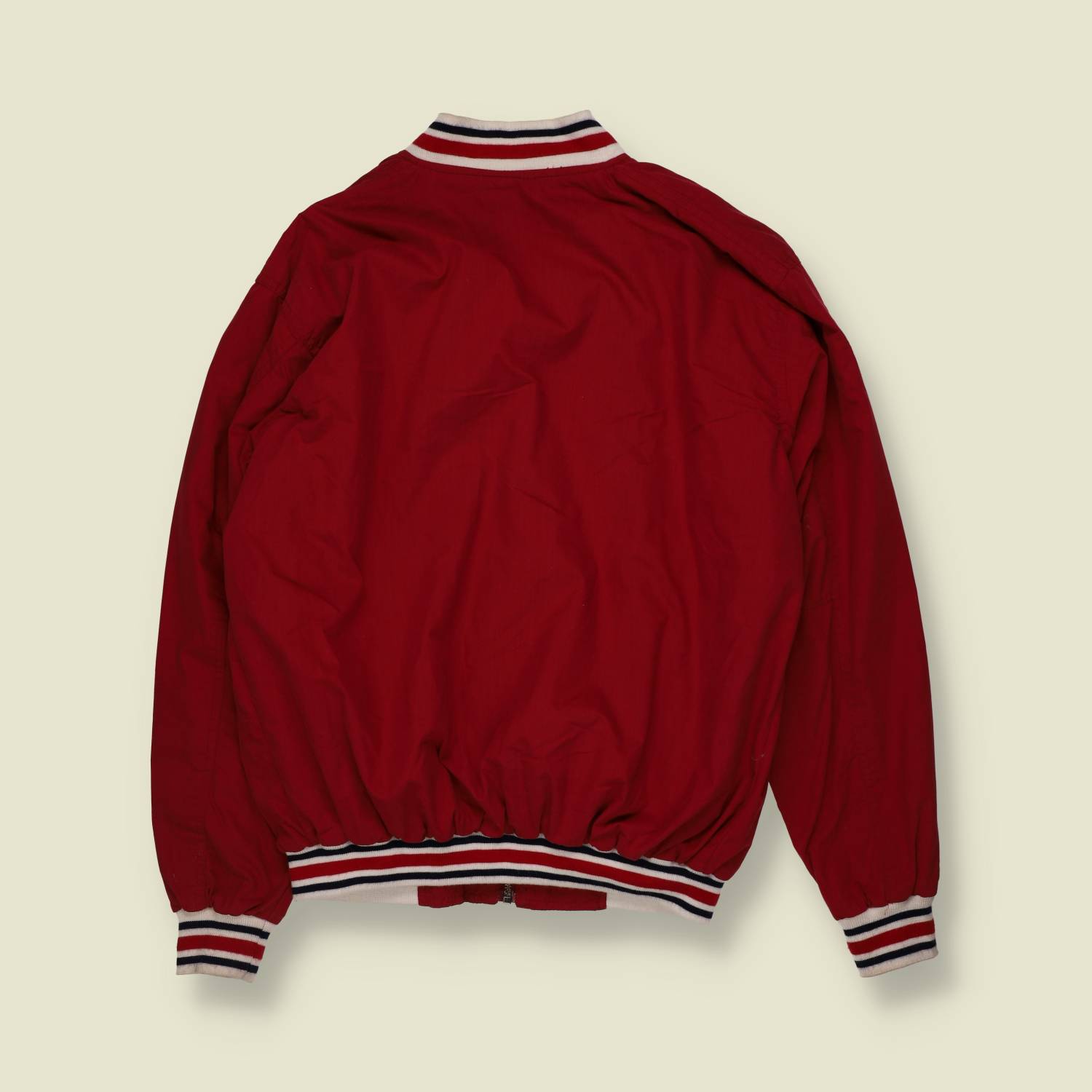1980s | Jean d'Artes | Red Zip-Through Bomber Jacket - M