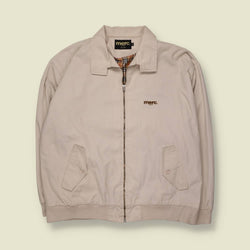 2000s | Merc London | Stone Zip-Through Harrington Jacket - XL