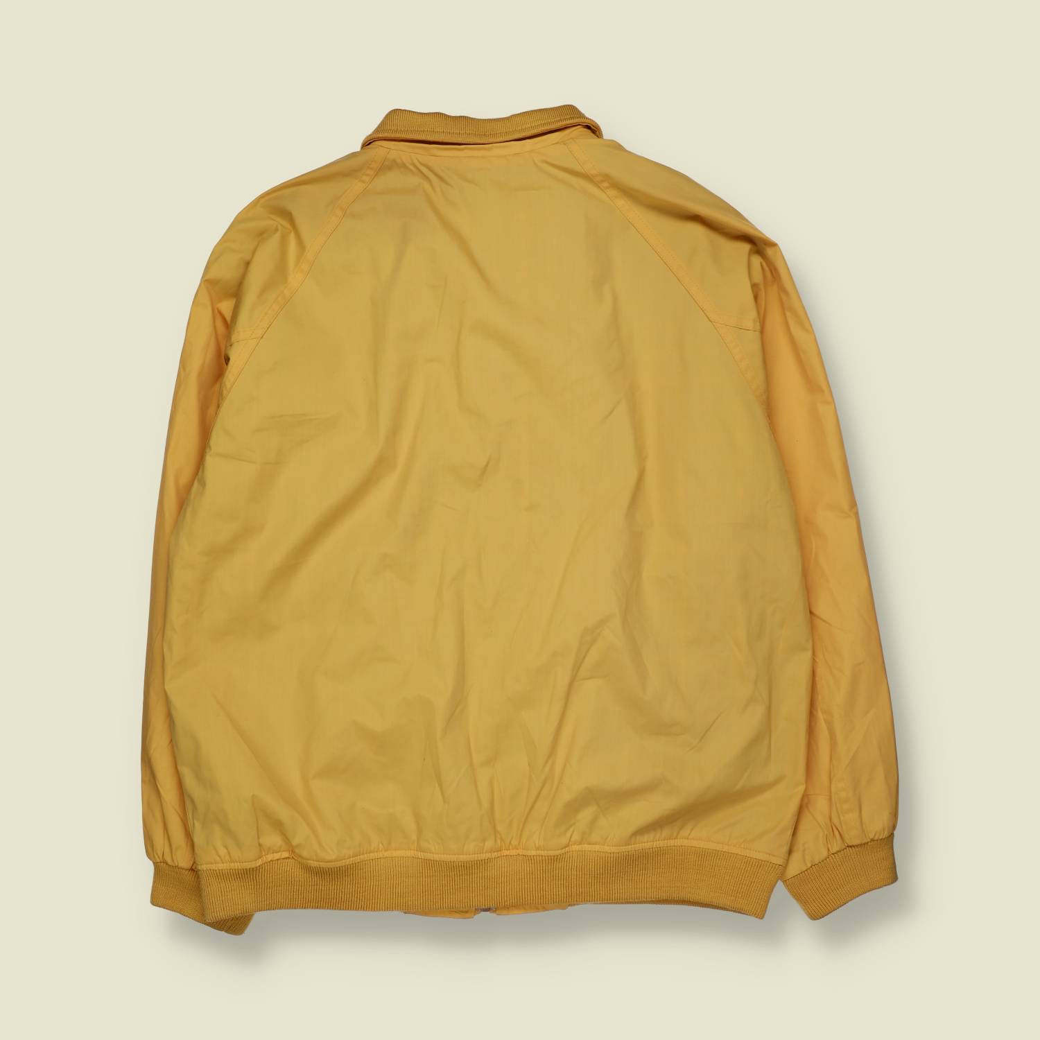 1980s | Yellow Zip-Through Bomber Jacket - 3XL