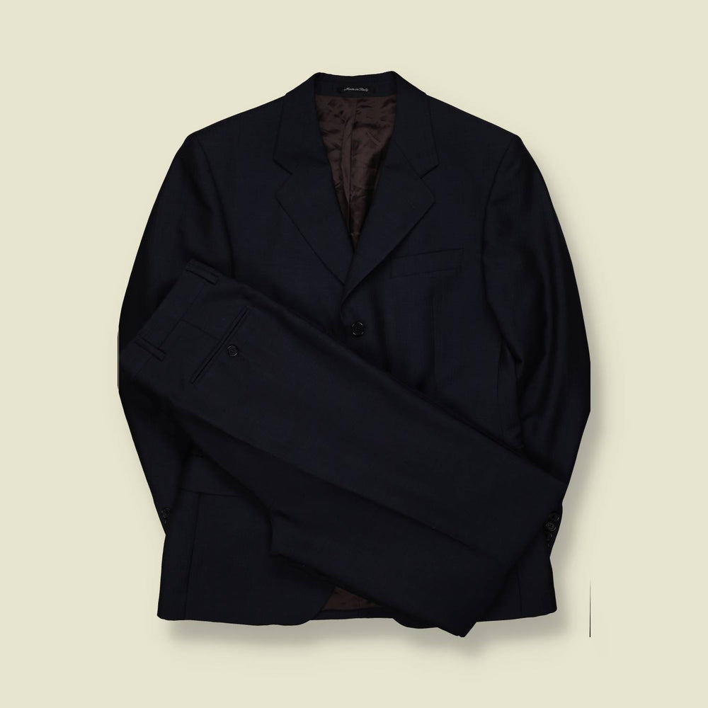 1990s | Navy Two-Piece Suit - Made in Italy - S